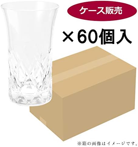 Чаша за бира Toyo Sasaki Glass T-21104HS-E107, на една хапка, от смола, Произведено в Япония, Определени от 60 парчета