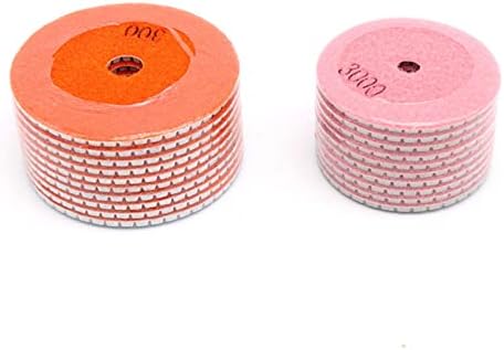 DAYAQ 1бр 3/4 инча Гъвкав диск за Шлайфане Мокри диамантени полиращи накладки, Керамика, Мрамор, Гранитогрес Ръчни инструменти (Цвят: 150 зърно, размер: 4 инча)