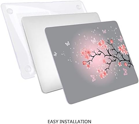 Калъф Mektron за MacBook Pro 13 A2159 A1989 A1706 A1708 без тъчпад (освобождаване на -2019), Твърд калъф с Флорални