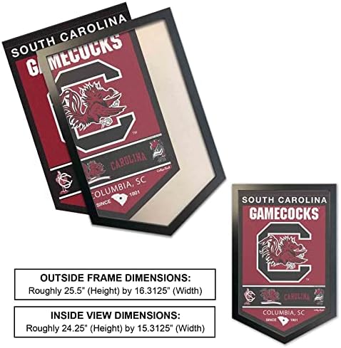 Логото на Южна Каролина Gamecocks Наследство, Исторически Банер и Дървена Рамка за Банер