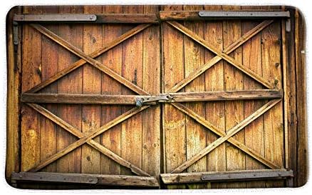 Селски Дървена Врата Подложка За Баня Ретро Житница Заключване на Стари Селски врата Гараж на вратата на Селска
