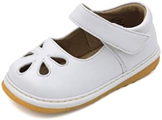 Бутик Little Mae's Mary Jane с скрипучими туфлями за малки момичета, Идеални обувки за разходка с подвижни пищалкой