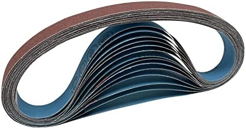 Шлифовъчни ленти Sutekus 1x30 шкурка от Алуминиев оксид за Опесъчаване лента За лентови wheelhead машини, 80 120