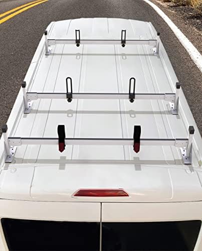 Багажник за стълбите до покрива на товарен микробус Mountainpeak, годни за 2015 г.-На Ford Transit 150 250 350-3