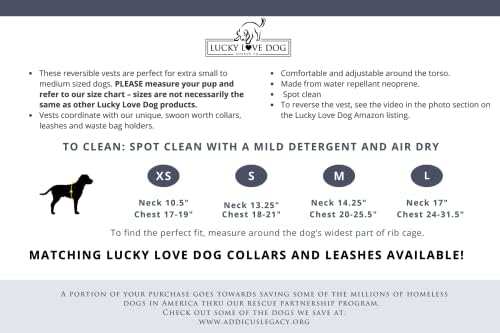 Lucky Love Dog | Меки Заден Жилетки-колан | - Ярка Цветна Жилетка-Шлейка за кучета от средни породи | Стилен Аксесоар