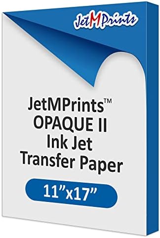 Хартия за пренасяне за мастилено-струен печат JetMprints Непрозрачна версия 2.0, 11 x 17 (опаковка от 50 листа)