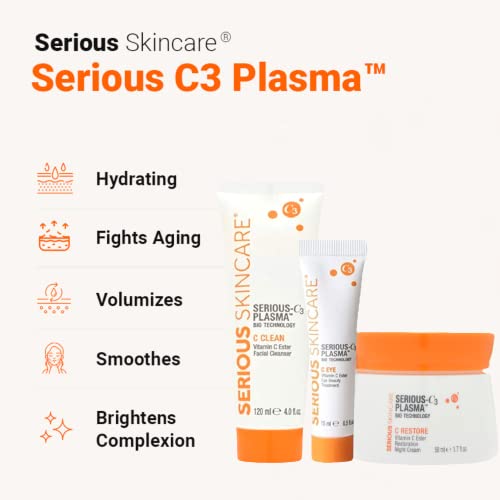 Сериозни грижи за кожата - Сериозни C3 Plasma Night Трио -Регенериращ Нощен крем C, средство за грижа за кожата