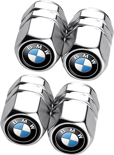 4 бр. Прахозащитен Капачки за Автомобилни гуми на BMW с логото, Капачки за Вентили за Автомобилни гуми от легирана