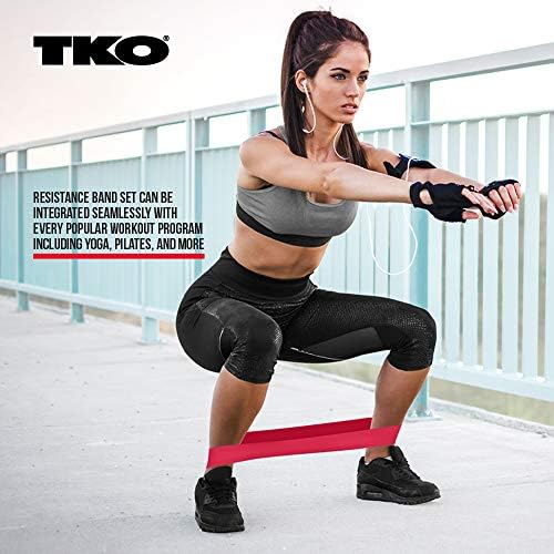 Набор от эспандеров TKO Power от 5 опаковки | Спортни Бандажи за физиотерапия, лечение на травми и силови упражнения