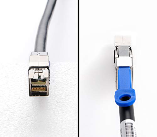 Heretom 2 ЕЛЕМЕНТА 12G Външен кабел Mini SAS HD СФФ-8644 -СФФ-8644, 2 м (6,6 фута)