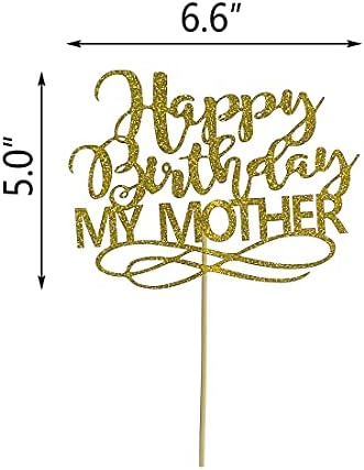Златна Блестящ Topper За Торта честит Рожден Ден на майка МИ, Украса За Парти В чест на рождения Ден на Мама, Украса
