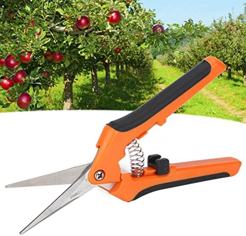 Градинарски ножици от неръждаема стомана, градински ножици с пружинна страничната заключване, автоматични ножици