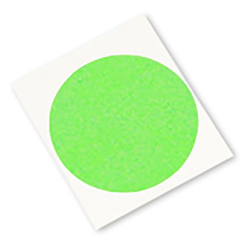 3M 401 + Circle-0,813 инча-1000 е Високоефективен тиксо - Кръгове 0,813 инча, Плисирани хартия, зелена (опаковка