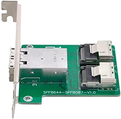 Двоен адаптер NFHK Mini SAS HD СФФ-8644 с вътрешен конектор Mini SAS СФФ-8087 PCBA с Низкопрофильным за монтиране