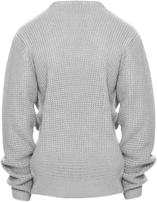 Пуловери Нови Мъжки С Кръгло деколте, Монофонични Свободен Пуловер, Пуловер, Младежки Модерен Случайни Топ за Мъже