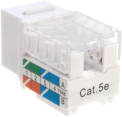 Максимален стенен монтаж на конектор RJ45 Cat5e CAT6 Keystone Ethernet с товаро UTP 45 градуса (по-лесно се свържете