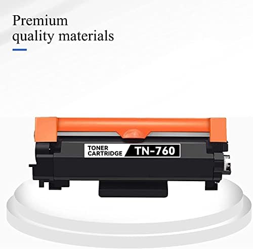 (2 опаковки) TN760 Съвместим тонер касета TN-760 черен на цвят, с висока доходност, за смяна на тонера за принтера