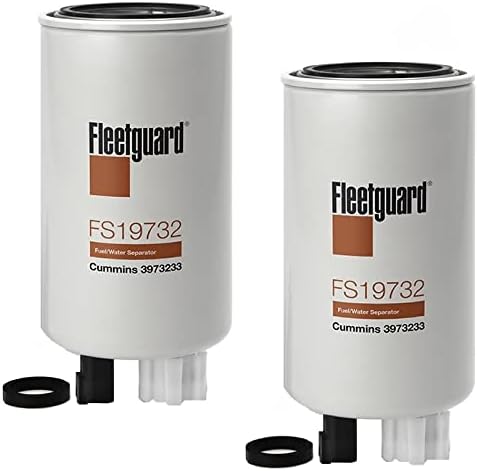 FS19732 Горивния филтър Fleetguard Water Sep (комплект от 2-х), Заменя Baldwin BF1385SPS, Donaldson P550848, Luber