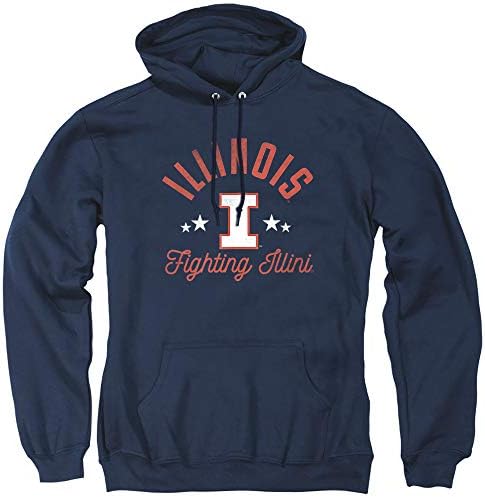 Официалната hoody за възрастни Fighting Ilini Унисекс за университета на Илинойс, с качулка
