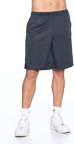 PROGO USA Мъжки Спортни Влагоотводящие Дълги Мрежести Къси Панталони с Два Странични джоба