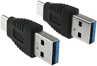 DGZZI USB-C Адаптер 2 ЕЛЕМЕНТА Type-C Включете към USB 3.0 A Штекерные Удлинительные Преобразуване Конектори за
