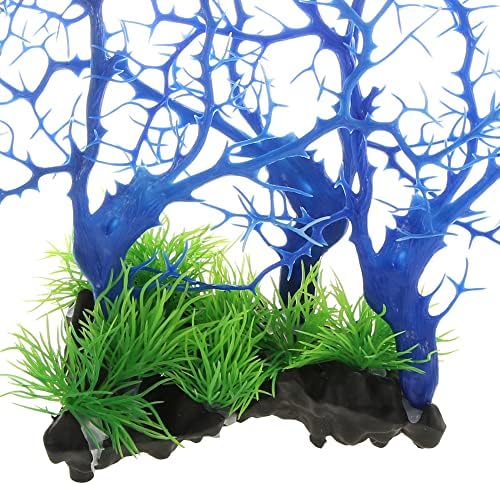 Декор от коралови рифове VOCOSTE, кухненски интериор от изкуствени корали за аквариум, синьо-бял, 13,19 x10,51