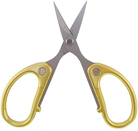 Ножици за бродиране - Титанов ножици с остър края на 4 1/2 Фина кройка с черупки - Ножици за подстригване на малки