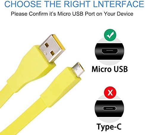 Преносимото кабел за зареждане Micro USB Koffmon, захранващ Кабел, Съвместим с безжична колона Ultimate Ears Logitech