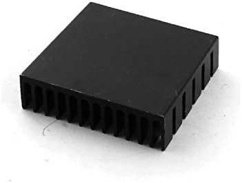Резервни части X-DREE Черен Алуминиев чипсет с Диффузионным охлаждащ ребро на Радиатора 40 мм х 11 мм х 40 мм, за