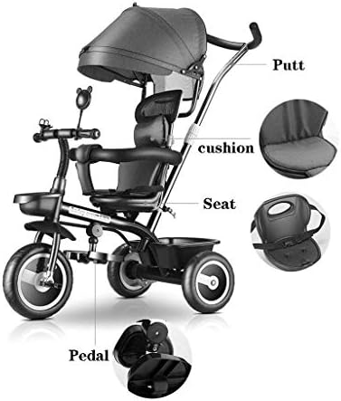 WALJX BicycleChildren под Наем, Детска количка и богат на функции от 1 година до 2 години Детско Трехколесное Седалка