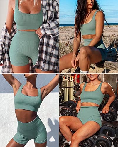 Дамски Тренировочная Безпроблемна дрехи за Йога в рубчик, Свободно Комбинирующийся Комплект за тренировка във Фитнес