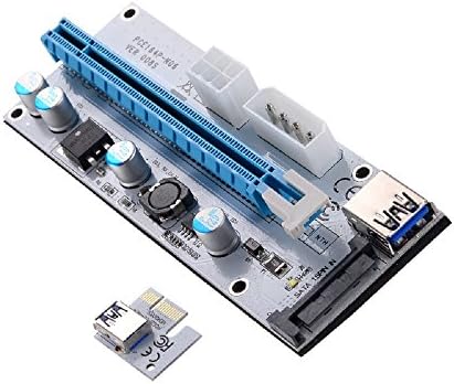 Най-новият адаптер PCI-E Странично VER-006C, VER-007S, VER-008C, VER-008S, карта на адаптера от захранването от