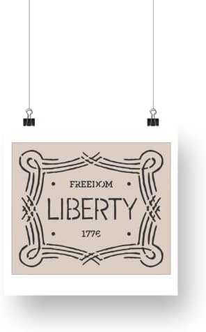 Шаблони 1776 Liberty & Freedom Патриотическая американската революция, Най-Винил-големи шаблони за рисуване върху