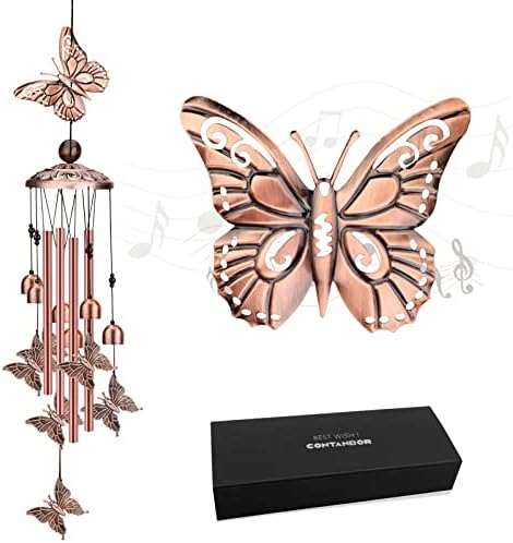 Уличен камбанка - Пеперуда /Костенурка камбанка, обработена ръчно и красив, като подарък за майка или за вашия двор,