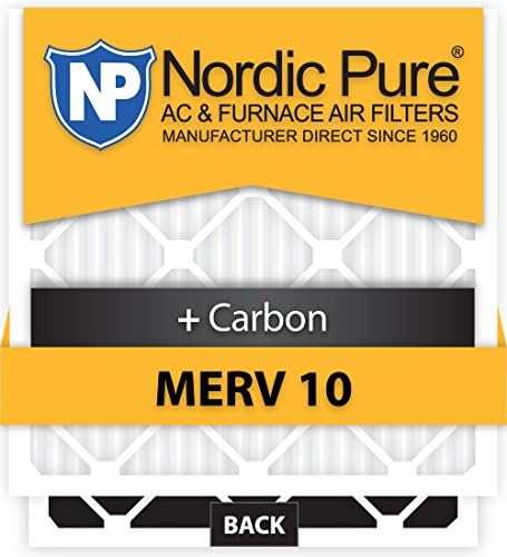 Nordic Pure 10x18x1 по поръчка 10+ C-6 MERV 10 + Филтри за печки ac, 10 x 18 x 3/4 (10 x 18 x 0,75), 6 бр.