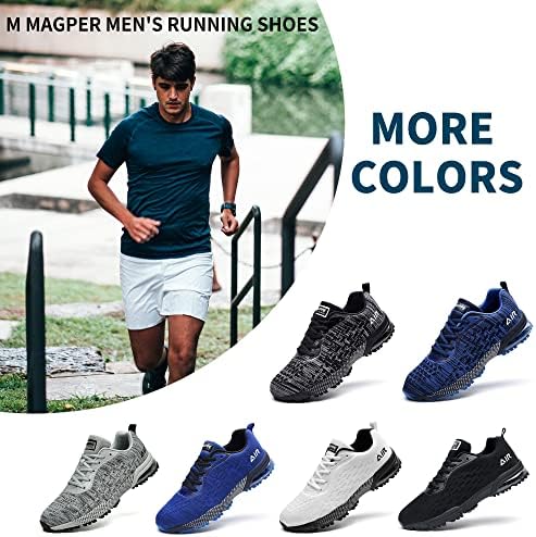 M MAGPER Мъжки Въздушни маратонки за бягане, Спортни Нескользящие Тенис маратонки за ходене, джогинг (САЩ 7-12,5