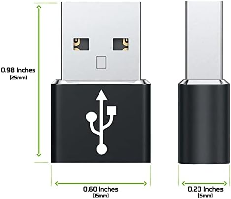 Бърз USB адаптер-C за свързване към USB-порт, който е съвместим с вашите TCL 20 R 5G за зарядни устройства, синхронизация,