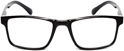 Calabria L2007 Правоъгълни Очила за четене | четящи устройства One Power за мъже и Жени, Точки 54 mm | 3 Рамки и
