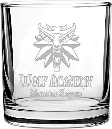 Пародия На игра Глави Училище Wolf Academy Клас Monster Slayers - 3D Чаша За Шотландско Уиски С Лазерно Гравирани 10,5 грама