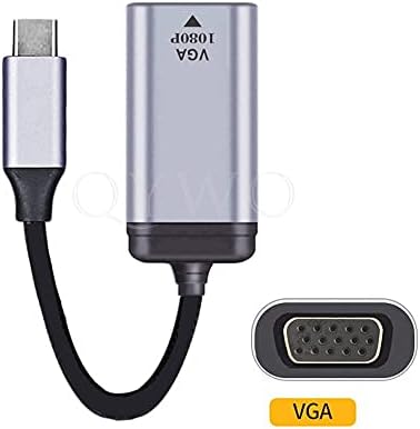 Съединители USB3.1 USB Type C C до VGA Кабел Адаптер Монитор 1080p 60hz за Таблет, Телефон и Лаптоп
