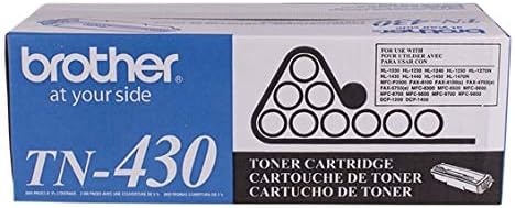 Оригинална черна тонер касета Brother TN430 със стандартен дебит от 2 на опаковката, изчислена на около 3000 страници