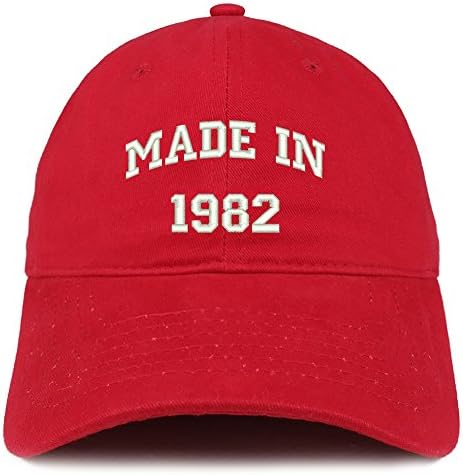 Модни Памучен шапка с надпис 41-ия рожден ден, изработена в магазин за дрехи 1982 г.