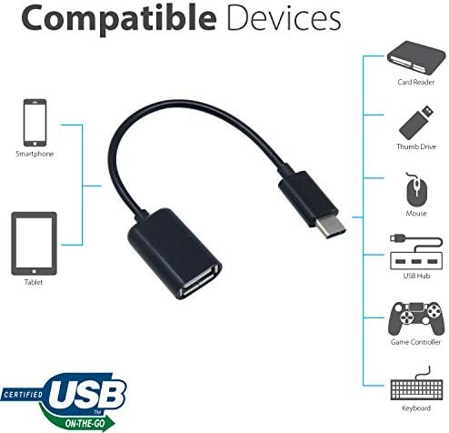 Адаптер за USB OTG-C 3.0, съвместим с вашия LG 14Z90N-U. AAS6U1, осигурява бърз, доказан и многофункционално използване