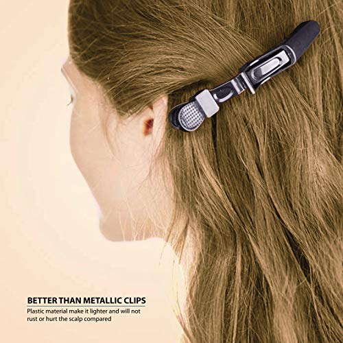 Шнола за коса стайлинг Deke Home за жени - 12 бр професионални пластмасови щипки за коса от крокодилска кожа - Здрава