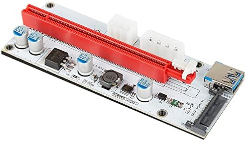 Съединители VER 008S PCI-E Странично Card USB 3.0 Кабел за видео карти 60 см PCI Express от 1X до 16X Удължител PCIe Адаптера за майнинга GPU Миньор - (CN, дължина на кабела: 60 см, червени на цв?