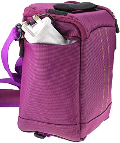 Калъф за фотоапарат миг печат Navitech Purple и пътна чанта, съвместима с камера миг печат Fujifilm instax Wide