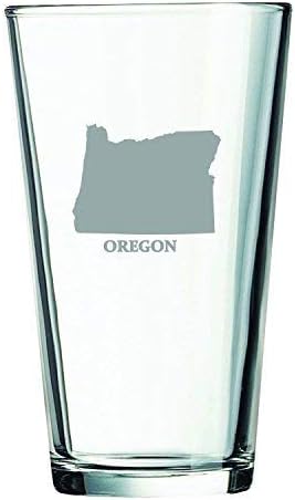 Пинтовый чаша е 16 унции - Контур на щата Орегон - Контур на щата Орегон