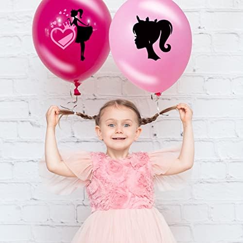 44 БР. Балони Принцеси, Розови Латексови Балони За Момичета, Набор от Бижута за бала в чест на рождения Ден на Приказната