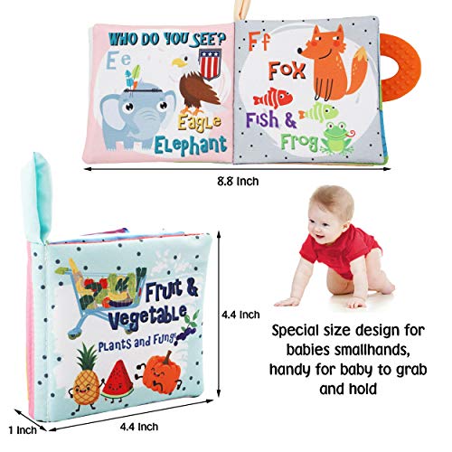 Първите Книжки от мека тъкан за бебета, Книжки за деца, Детски книжки 0-6 месеца, Играчки за бебета от 6 до 12 месеца,